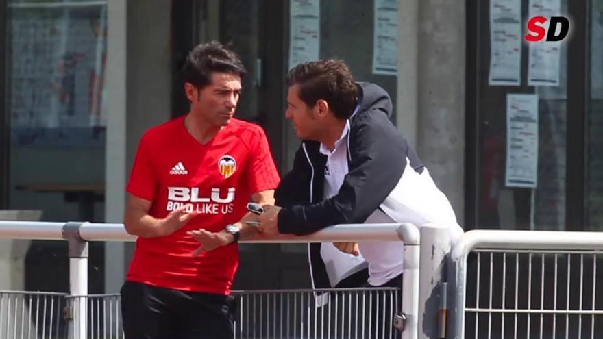 Cara a cara de Marcelino con Mateu Alemany