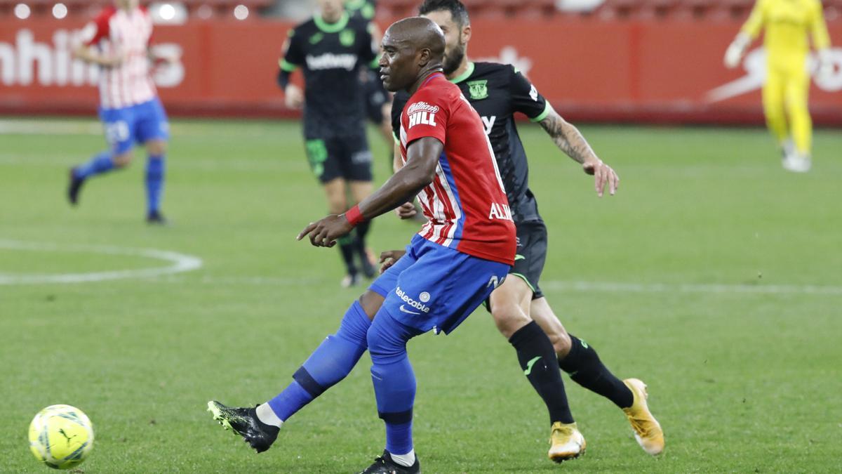 El partido entre el Sporting y el Leganés, en imágenes