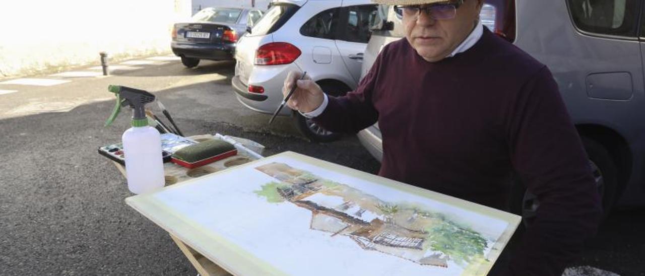 Los artistas ocupan las calles de Corvera con sus lienzos