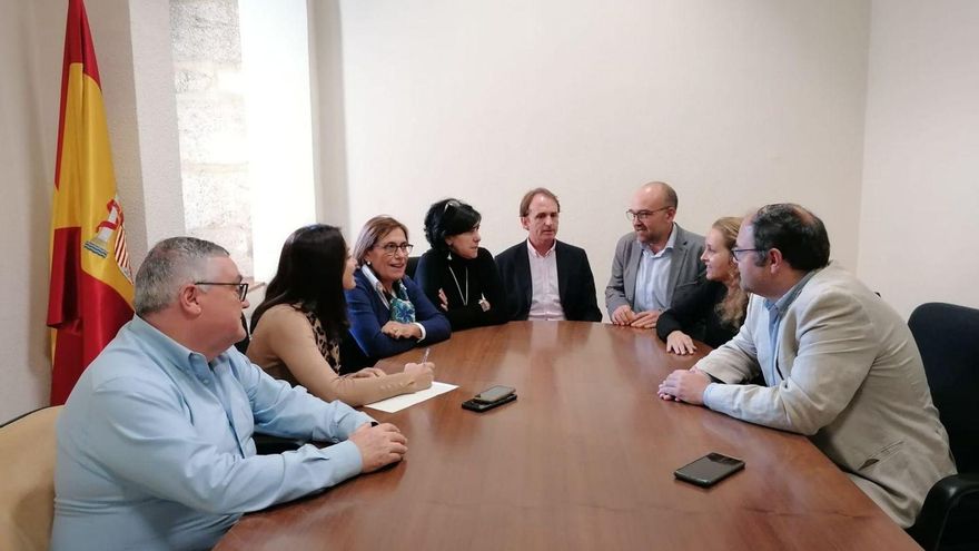 Letrados judiciales de Zamora durante una asamblea celebrada en el Palacio de Justicia.