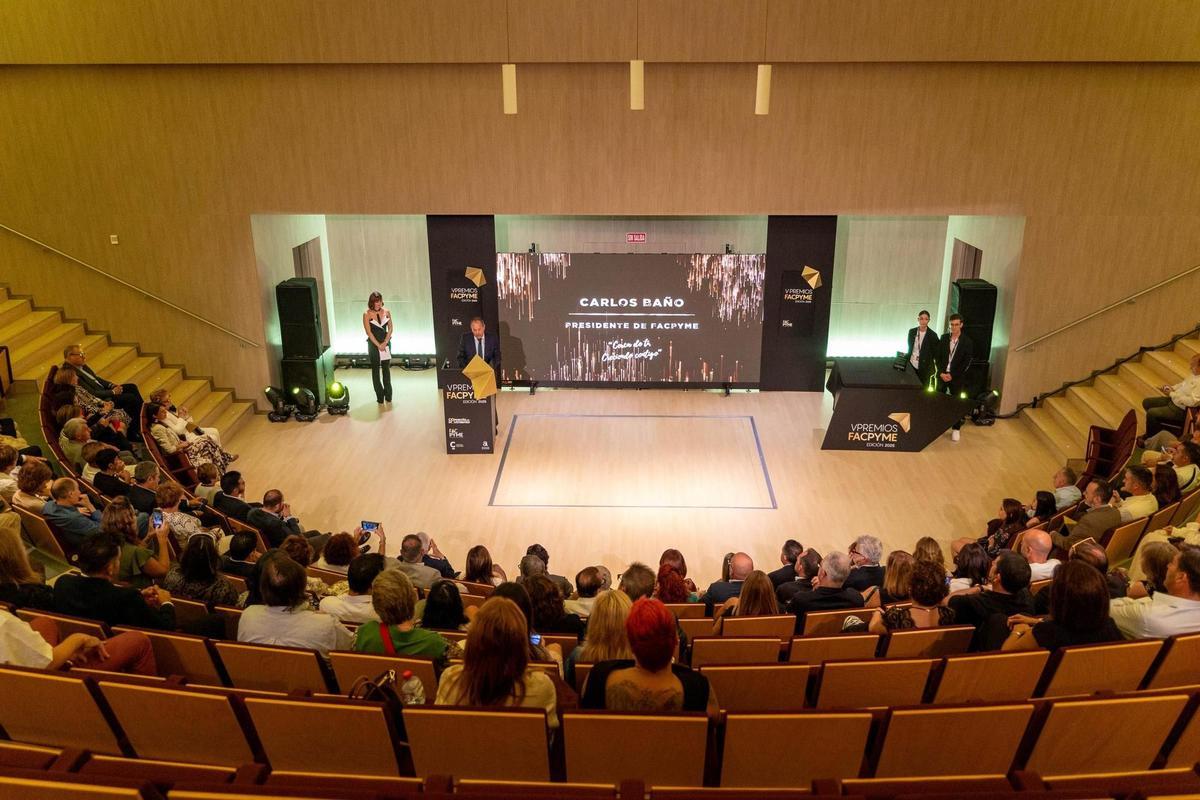 Carlos Baño, durante un evento de Facpyme.
