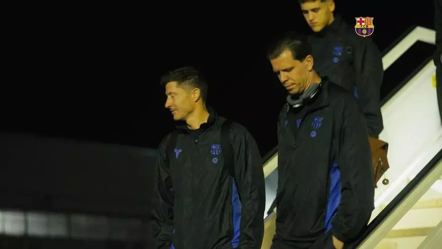 Así ha sido el viaje del Barça a Madrid, adelantado por la borrasca Nils