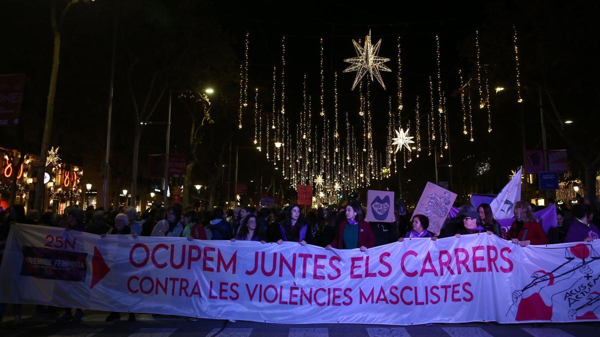 Manifestación 25N día para la erradicación de la violencia machista contra las mujeres 