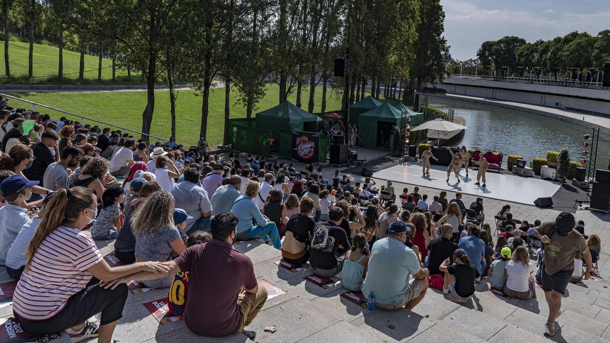 Brodas Bros en las fiestas de la Mercè 2021 actuando en el Parc de la Trinitat