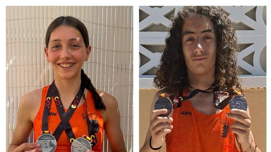El CA Safor Teika de Gandia obtiene dos medallas individuales en el Campeonato de España por Federaciones Autonómicas