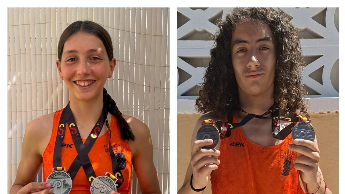 El CA Safor Teika de Gandia obtiene dos medallas individuales en el Campeonato de España por Federaciones Autonómicas
