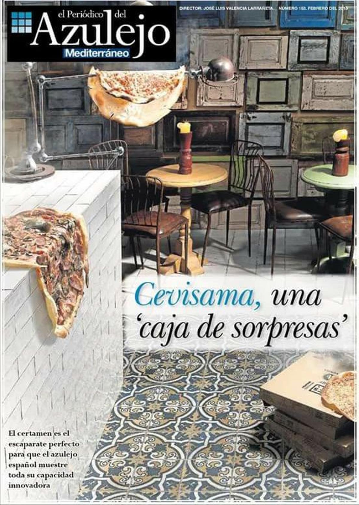 Portada de febrero del 2017 correspondiente al ejemplar que se distribuyó en Cevisama, en Valencia.