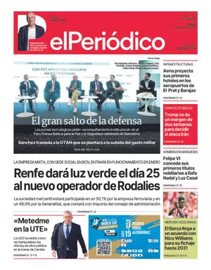 La portada de EL PERIÓDICO del 20 de junio de 2025