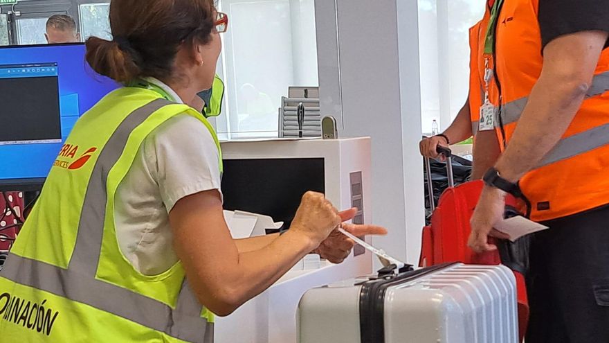 Imagen de las pruebas realizadas en el aeropuerto.