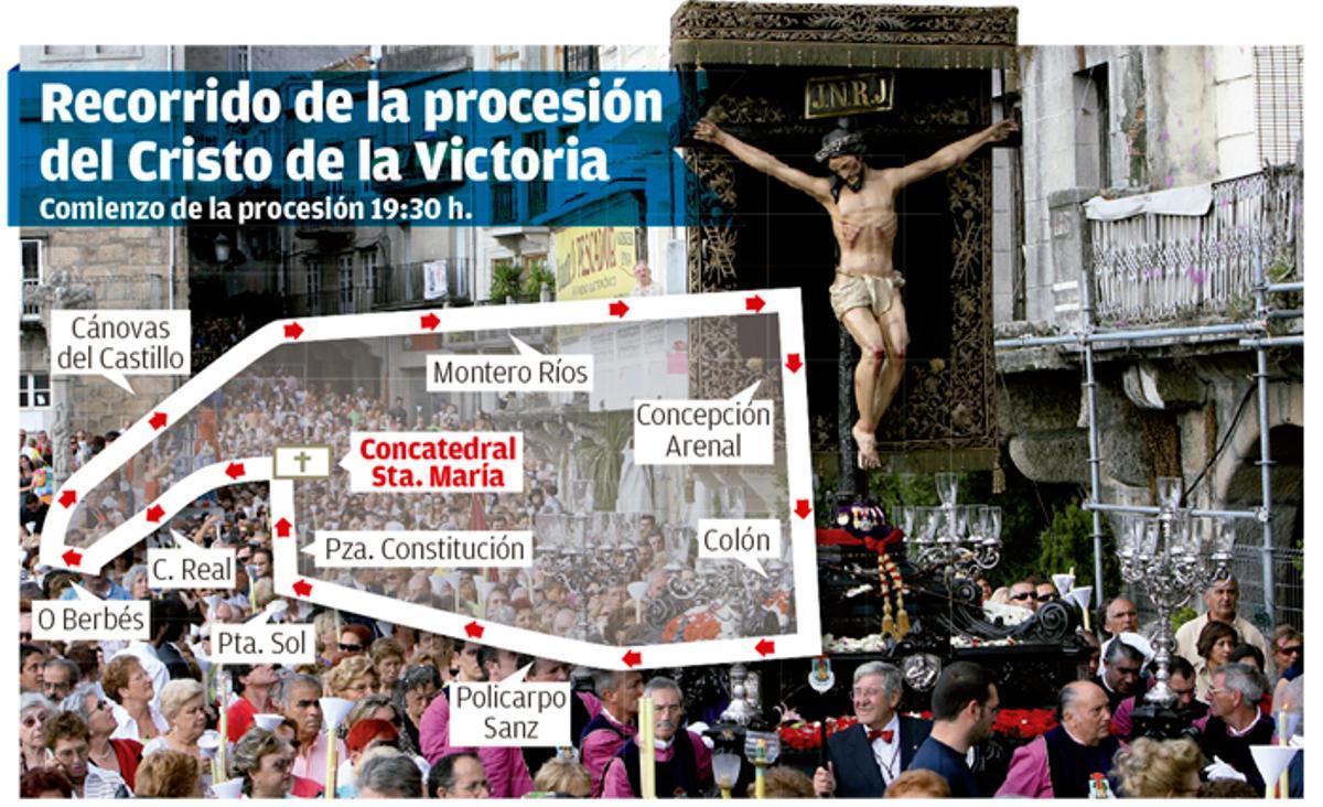 La pasión por el Cristo de la Victoria abarrota las calles de Vigo