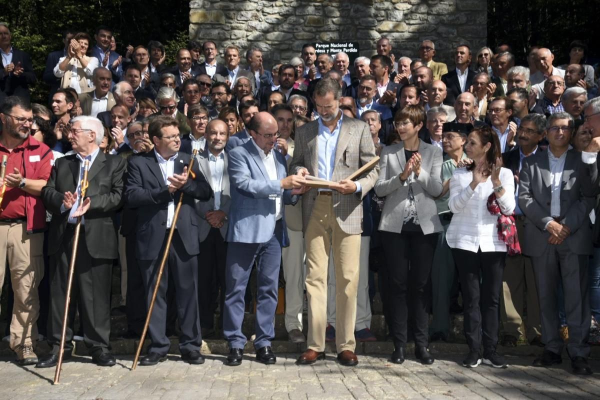 El Rey en el Centenario de Ordesa