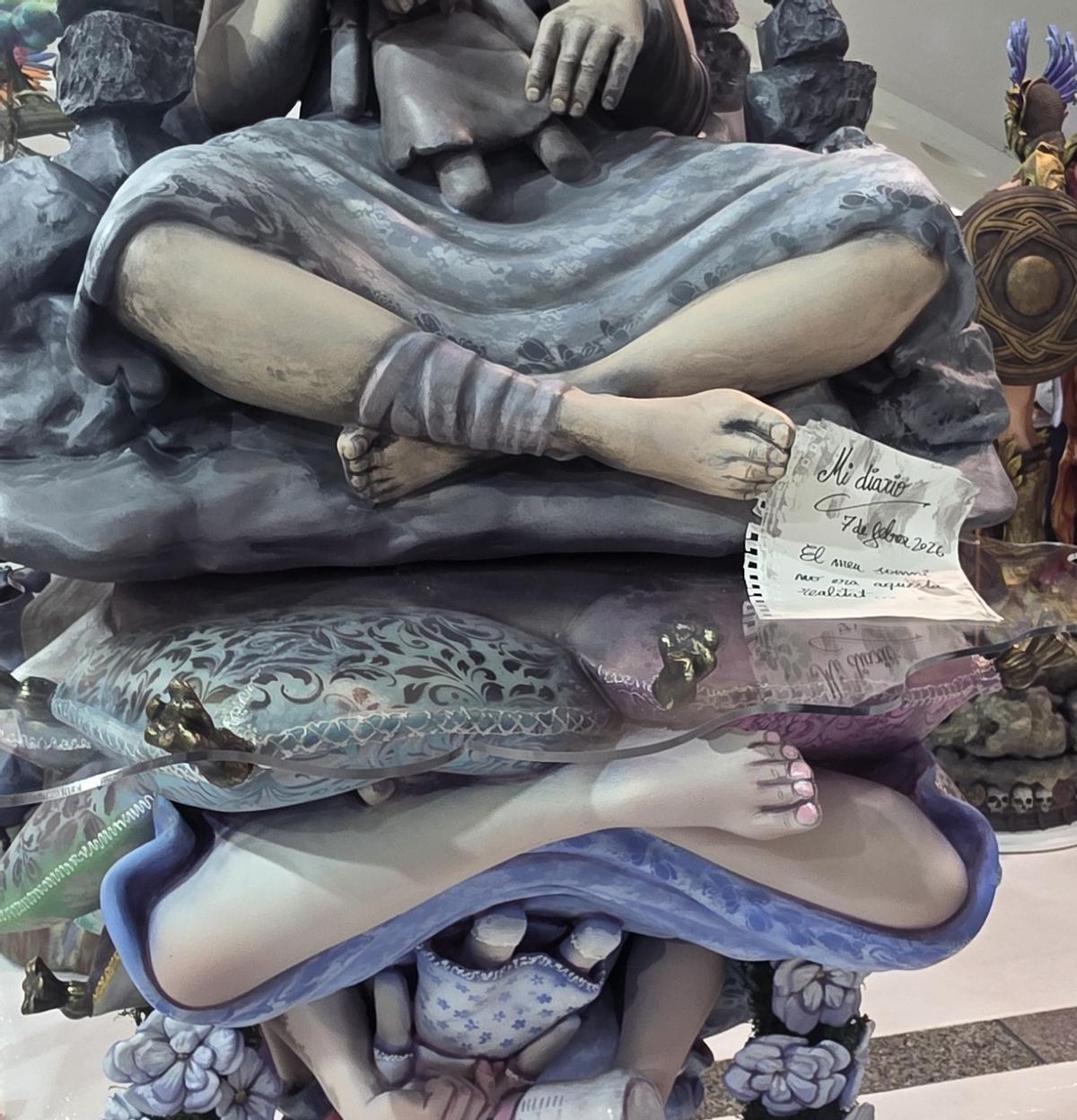 Así es el ninot indultado de las Fallas de Valencia.