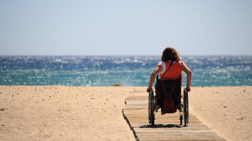 Una persona con discapacidad, en una imagen de archivo.