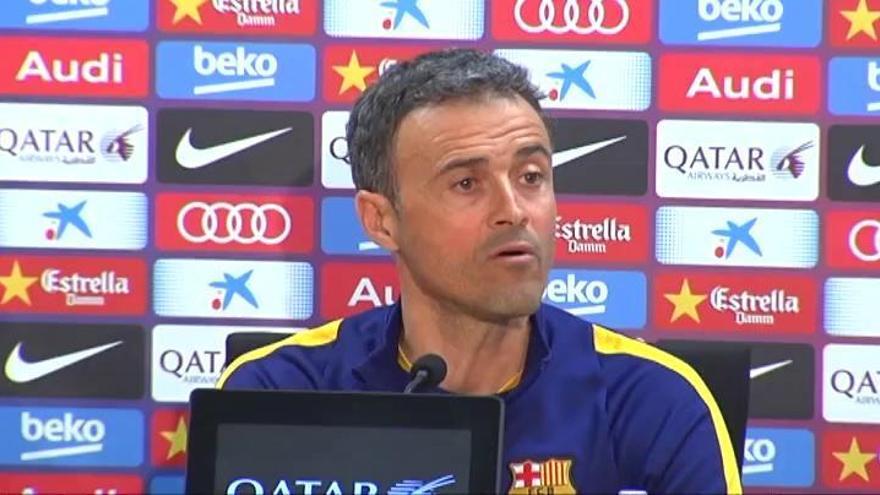 Luis Enrique: "Los jugadores están como locos por conseguir la victoria"