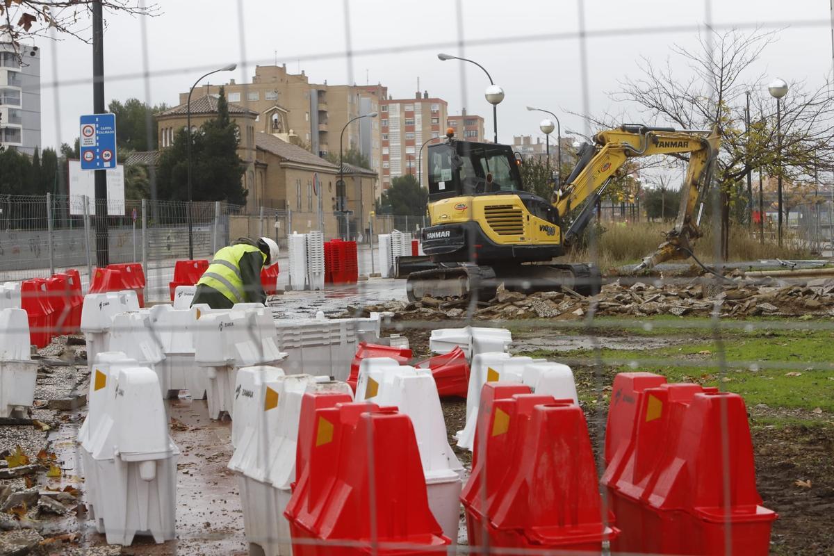 FOTOGALERÍA | Comienza la reforma de la Avenida Cataluña de Zaragoza