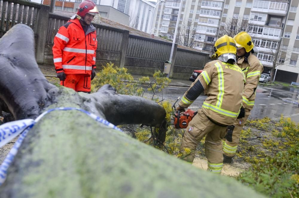 Las imágenes del temporal en A Coruña este sábado