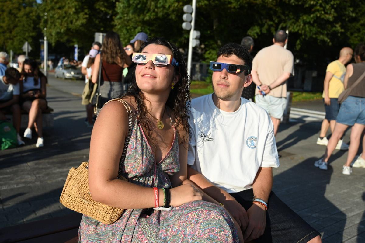 El eclipse desde Pontevedra y su área, en imágenes El eclipse desde Pontevedra y su área, en imágenes