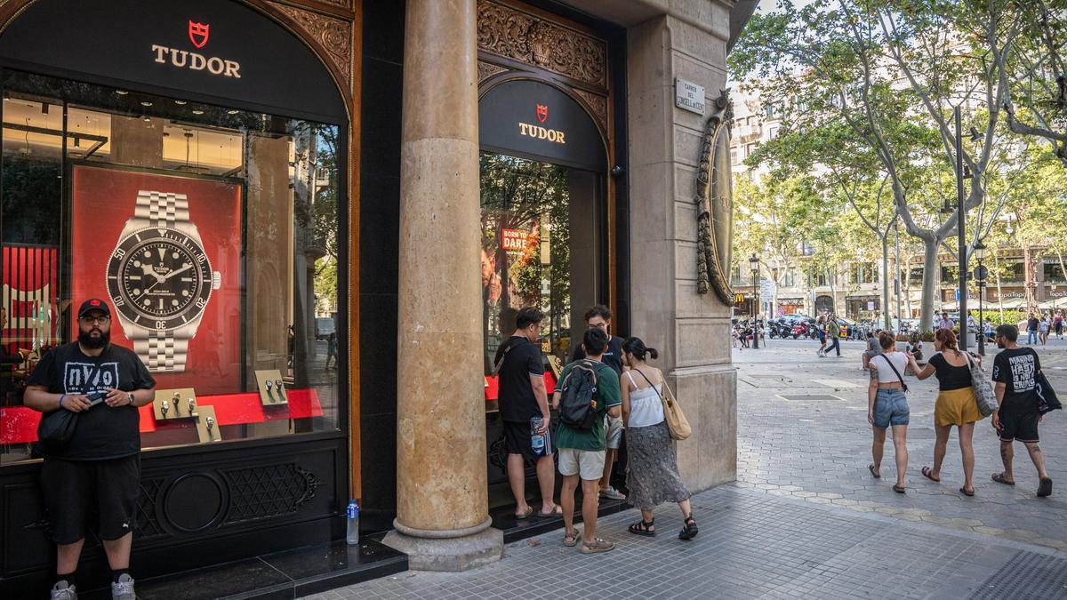 Relojería de Tudor que acaba de abrir en paseo de Gràcia.