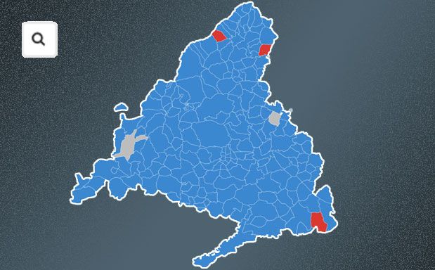 mapa madrid resultados municipios