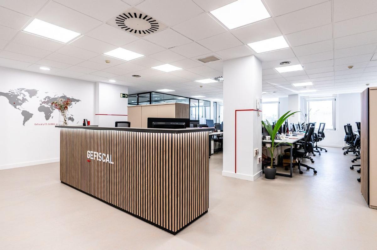Interior de las oficinas de GEFISCAL.