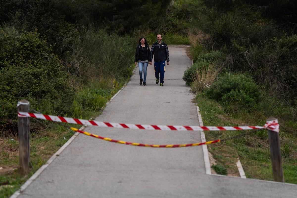 El parque de Parque Natural de la Serra de Collserola , cerrado al público desde el jueves 12 de marzo de 2026