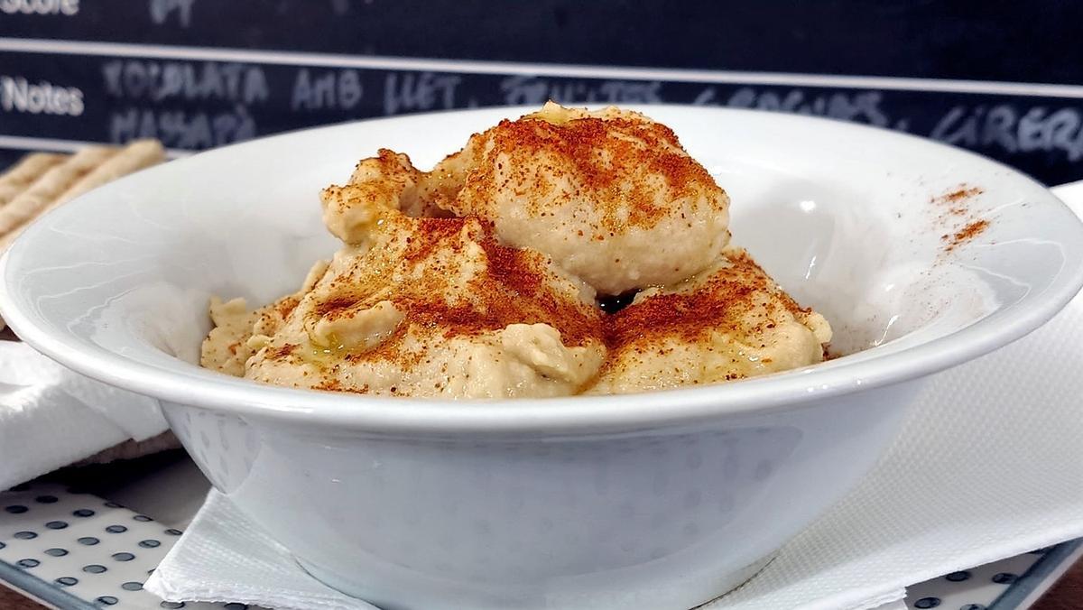 El hummus casero de Café Video Instan.