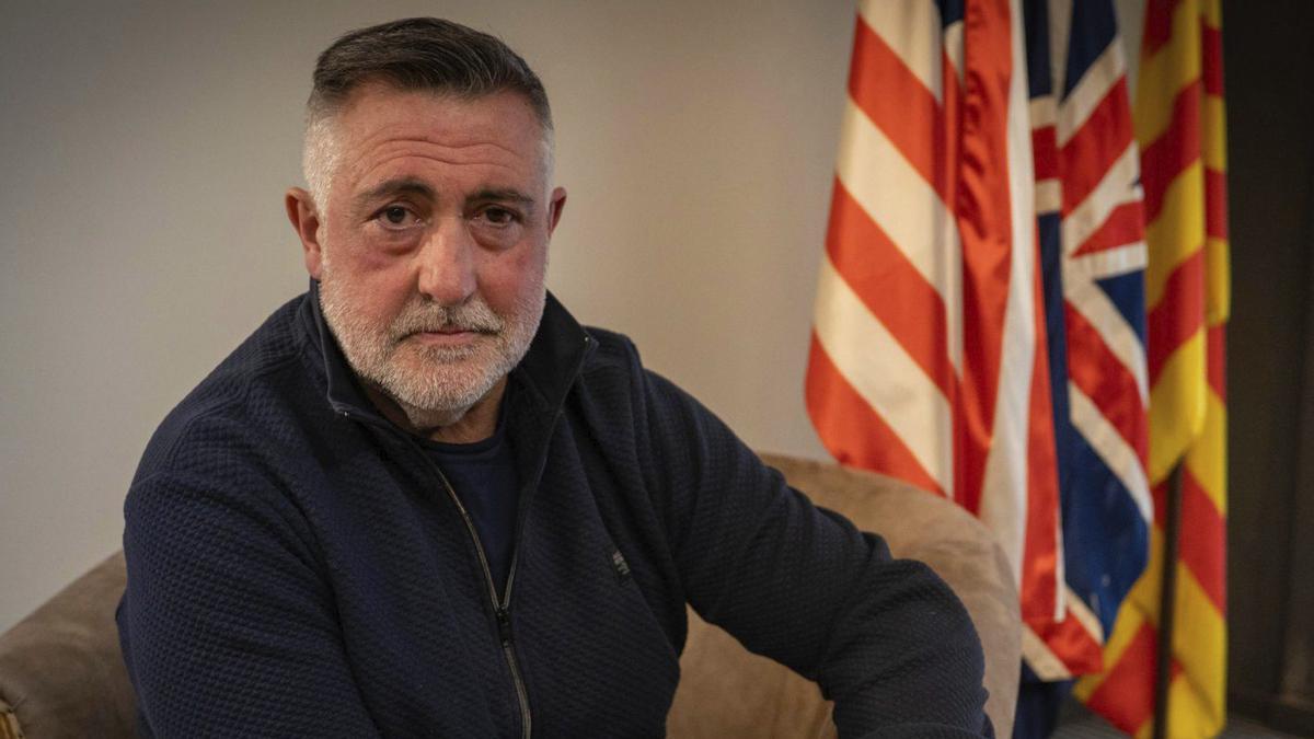 L’exconseller i exlíder d’ERC, Joan Puigcercós, al Club Churchill de Barcelona. | SANDRA ROMAN.