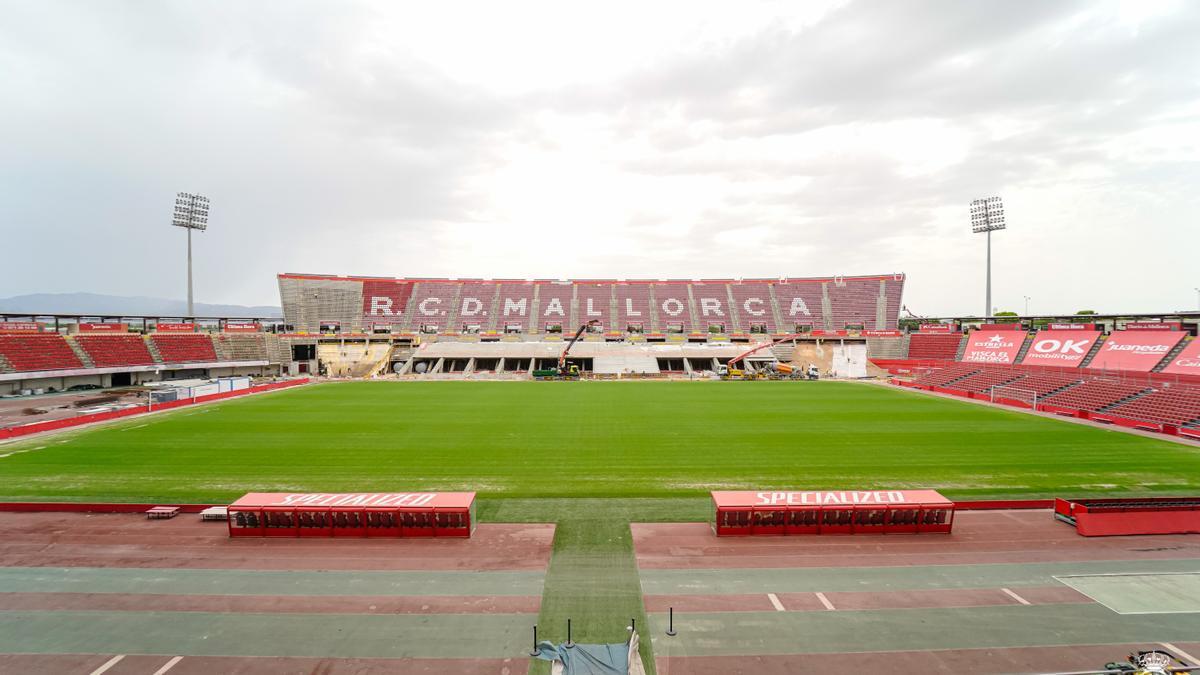 El nuevo estadio de Son Moix va tomando forma.