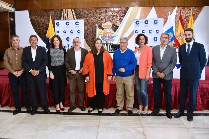 07/05/2019 LAS PALMAS DE GRAN CANARIA. .Los candidatos de los principales partidos al Cabildo de Gran Canaria contrastan sus propuestas en un debate organizado or la cadena COPE, en el Real Club Náutico de Gran Canaria. Nueva Canarias, Antonio Morales. JxGC Coalición Canaria, José Miguel Bravo de Laguna. PP AV, Marco Aurelio Pérez. Sí Podemos, Sara Ramírez. PSOE, Luis Ibarra.  Fotógrafa: YAIZA SOCORRO.  | 07/05/2019 | Fotógrafo: Yaiza Socorro