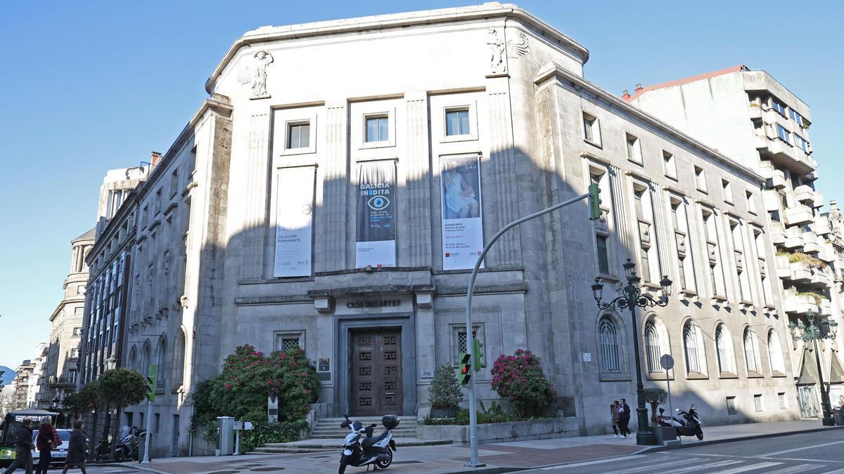 Vista exterior de la Casa das Artes de Vigo.