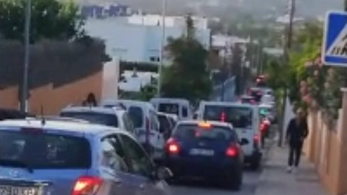 Captura de pantalla de un vídeo grabado por los vecinos al atardecer del miércoles.