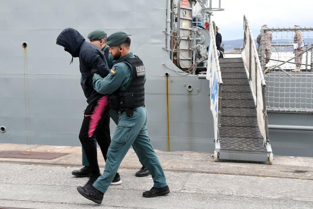 Simulacro ''de película'' en el puerto de A Coruña