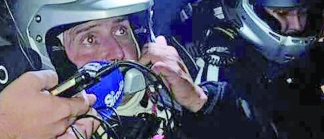 Álvaro Vila, en un tramo de una edición anterior del Rallye Ribeira Sacra. | // FDV