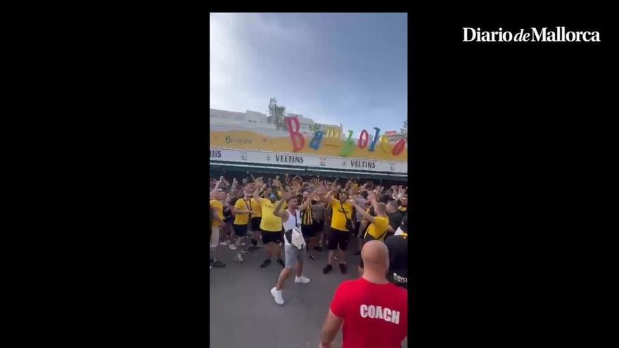 Ultras alemanes causan daños en un bar de la Playa de Palma y agreden a un portero antes de ser disueltos por la Policía