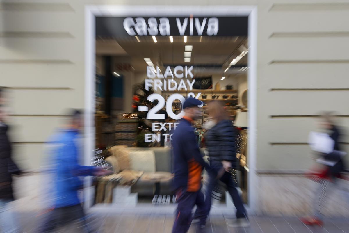 Compras durante los descuentos del ’Black Friday’ de noviembre de 2022