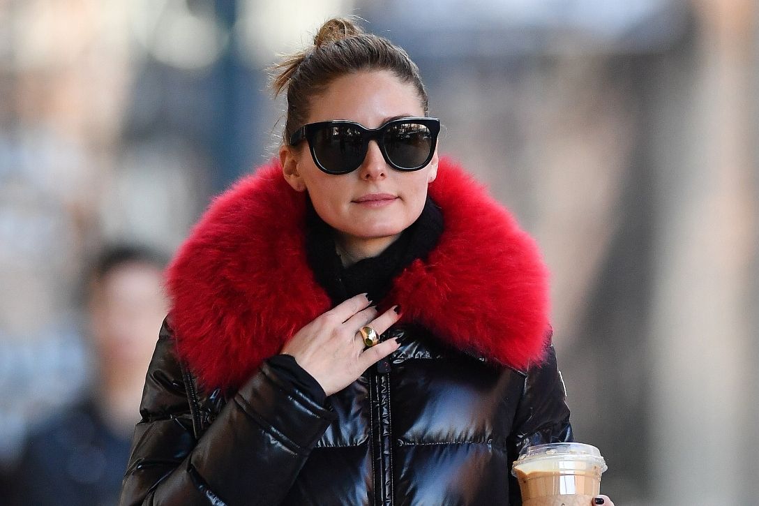 Olivia Palermo con plumas