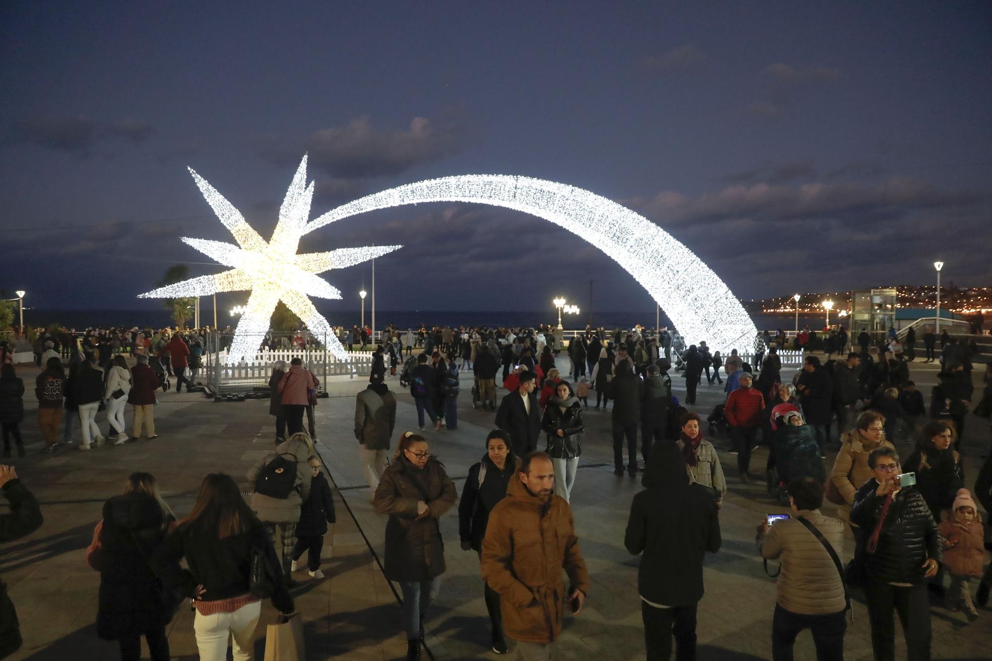 Luces de Navidad en Gijón