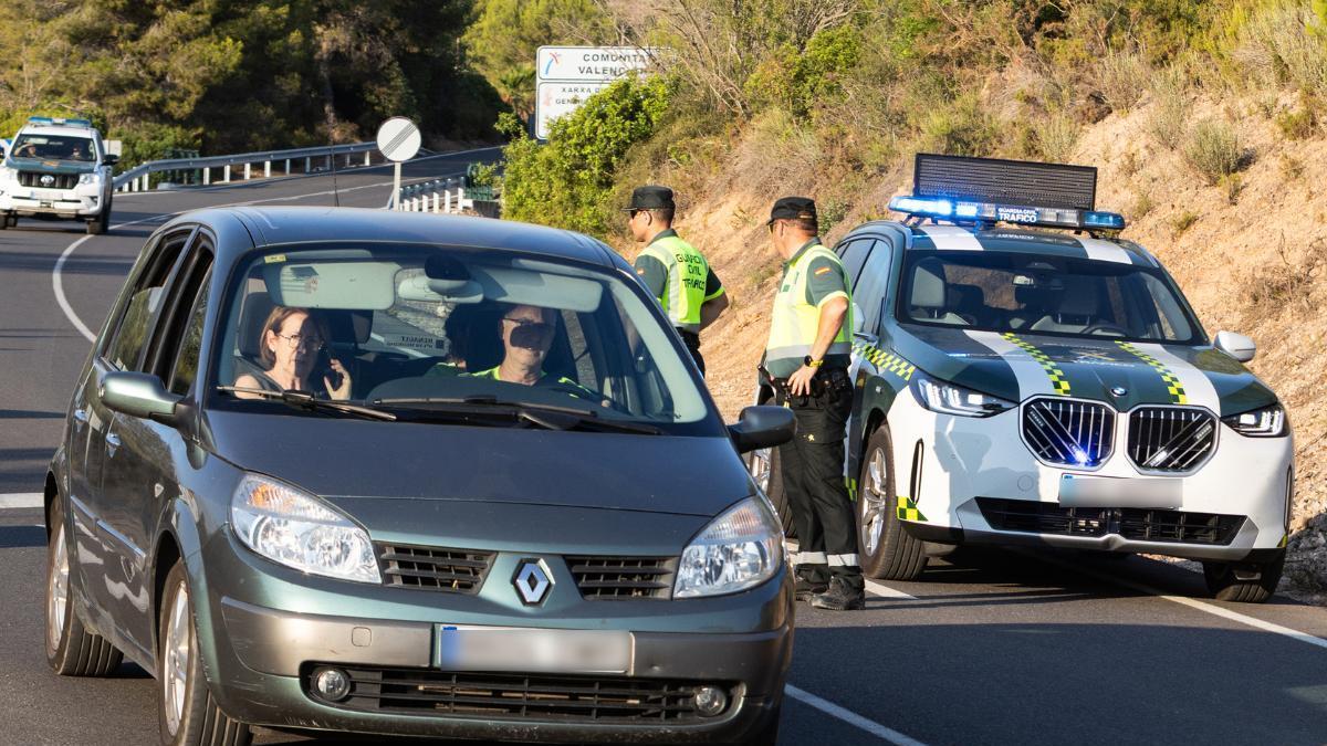 Control de la Guardia Civil, en una imagen de archivo.