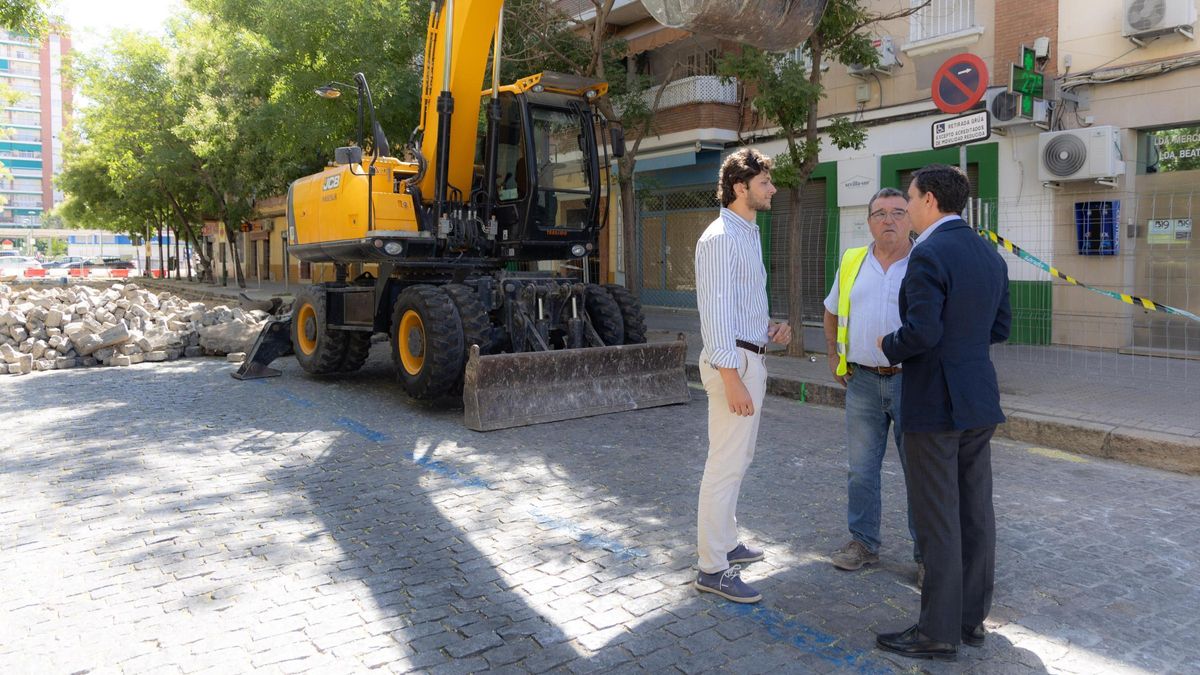 Retirada de los adoquines del barrio de Bami