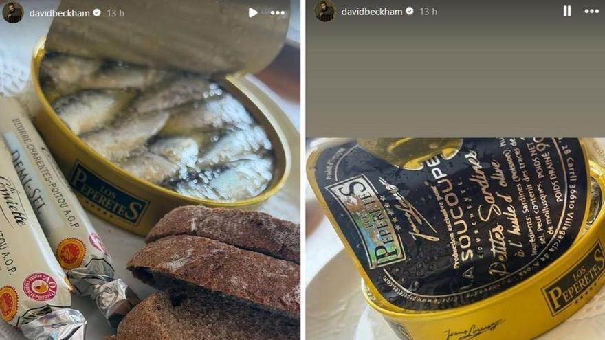 David Beckham presume de la gastronomía gallega y vuelve a alardear de una reconocida conservera gourmet
