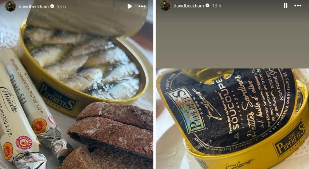 Stories de Beckham en su perfil de Instagram.