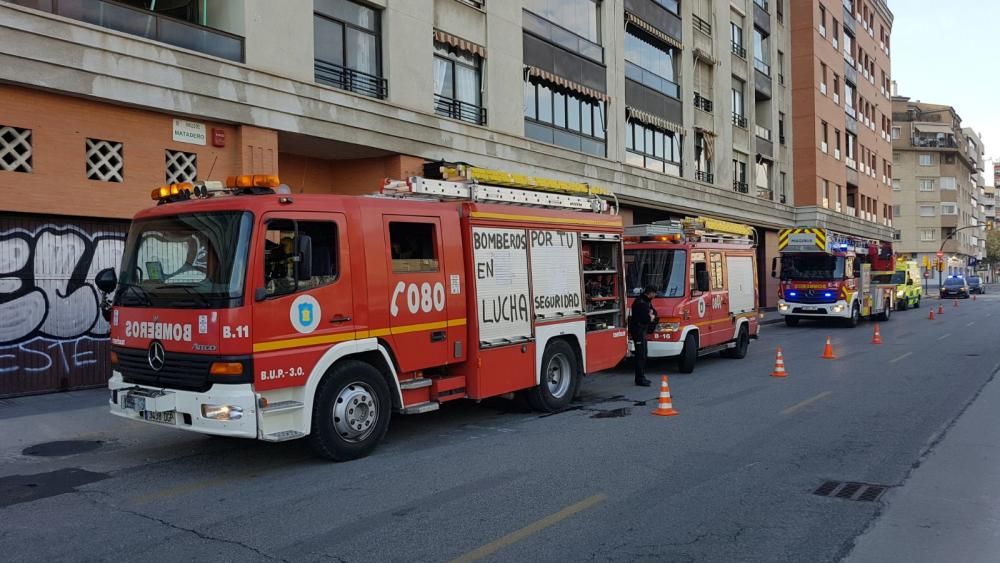 Incendio en una vivienda en la calle Pacífico