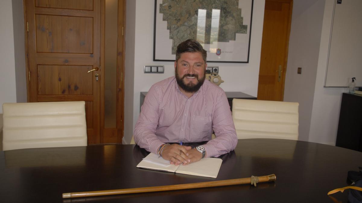 Jaume Llompart, en el despacho de alcaldía del ayuntamiento de Marratxí.