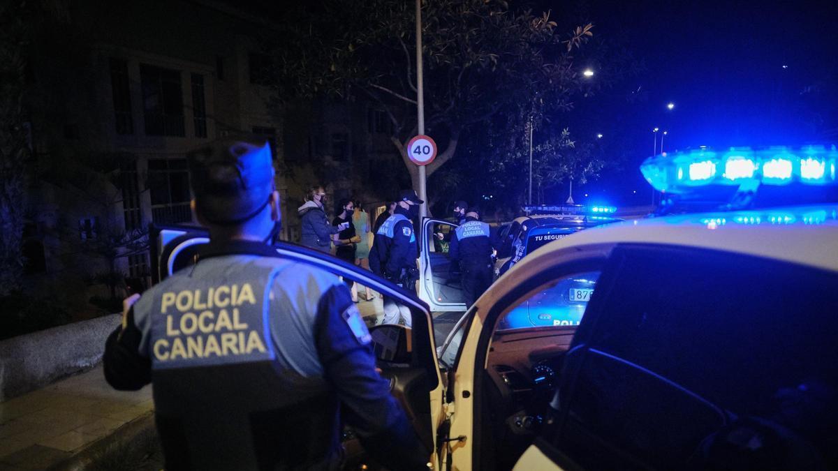 Intervención de la Policía Local de Santa Cruz.