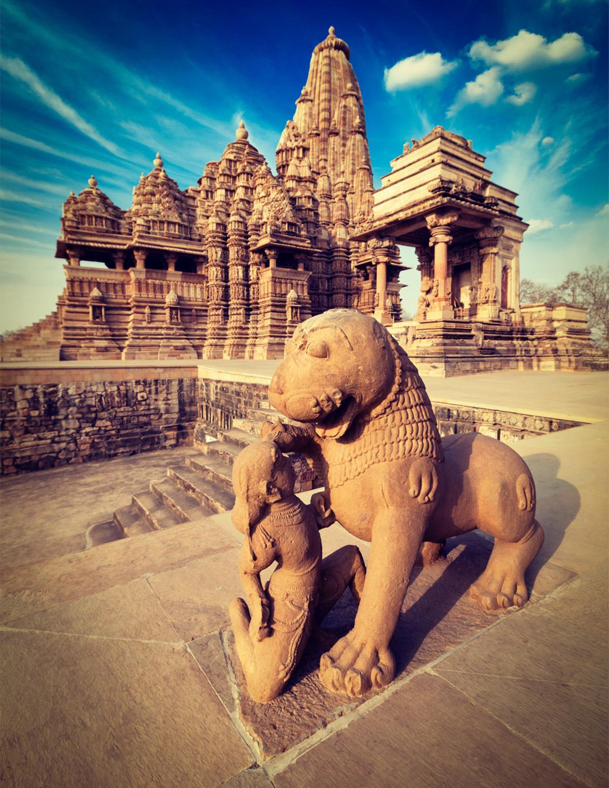 Templo Kandariya Mahadeva en Khajuraho.