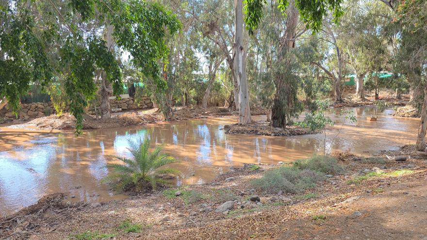 El paso de la borrasca Emilia por Arguineguín