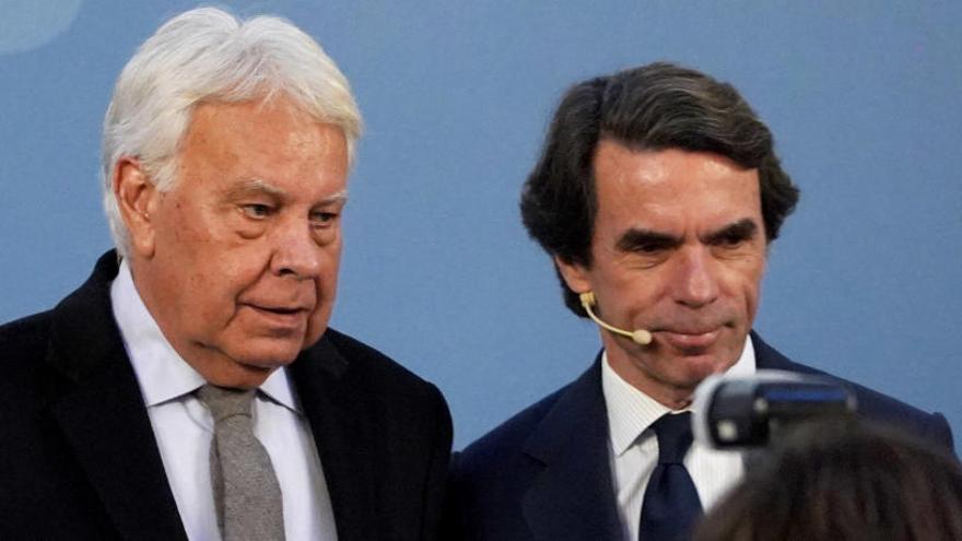 Felipe González y José Maria Aznar.