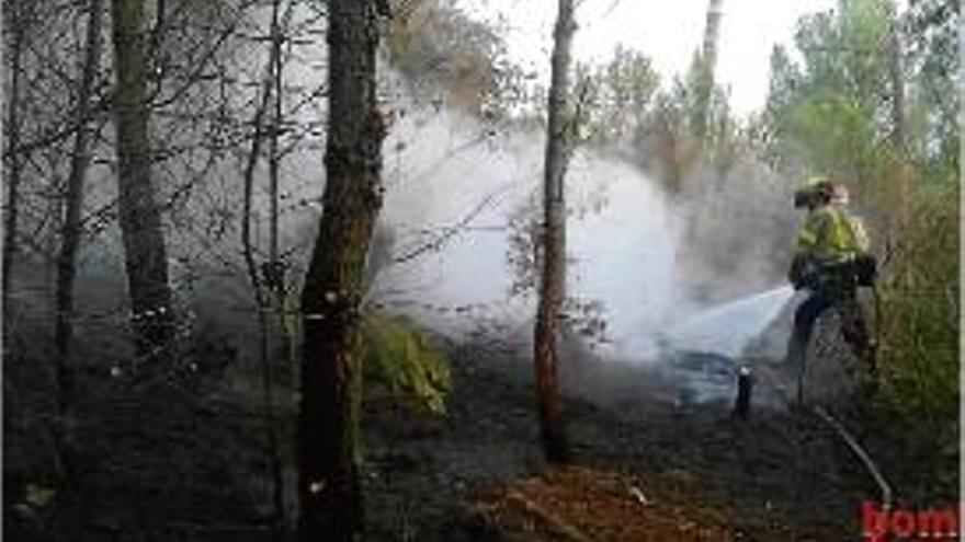 Un llamp provoca un incendi a l&#039;Escala