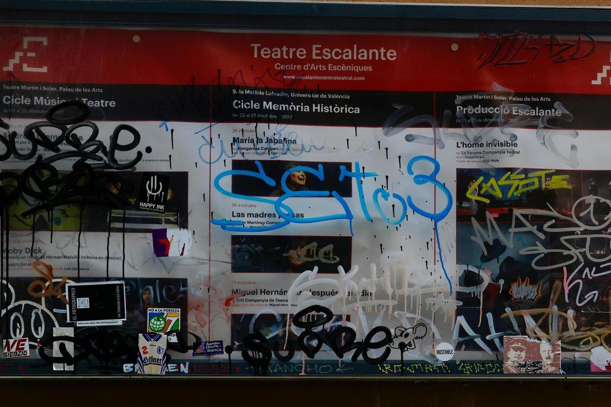 Programación antigua del teatro Escalante en la calle Landerer