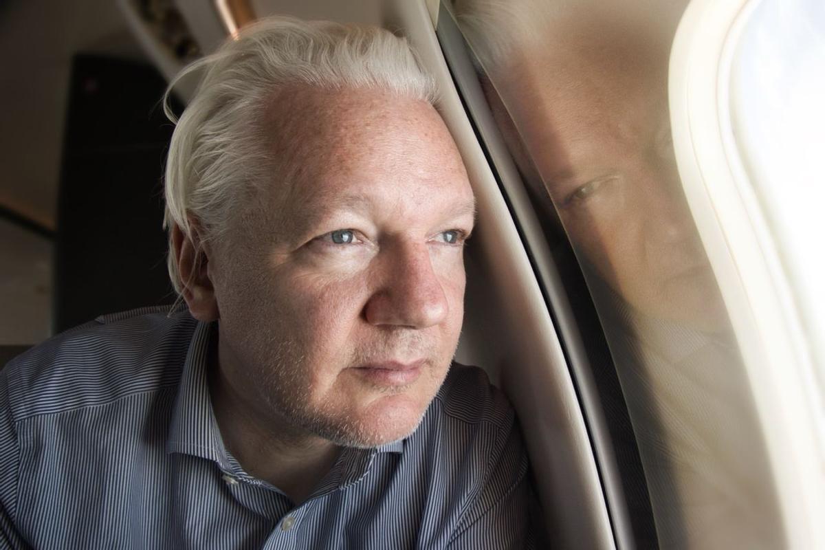 El fundador de Wikileaks, Julian Assange, en una imagen publicada por Wikileaks en X.